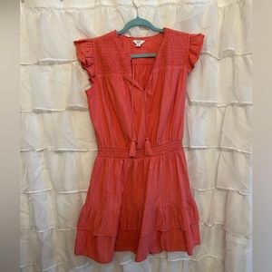 crown & ivy pink sparkle dress